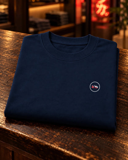 Fudō Neo — folded front with printed Domo chest logo