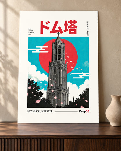 Furoshiro Poster 古白 — Origin artwork displayed in an interior