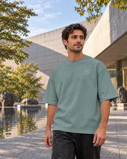 Fudō Tee 不動 | Ink – front view in its Japanese setting