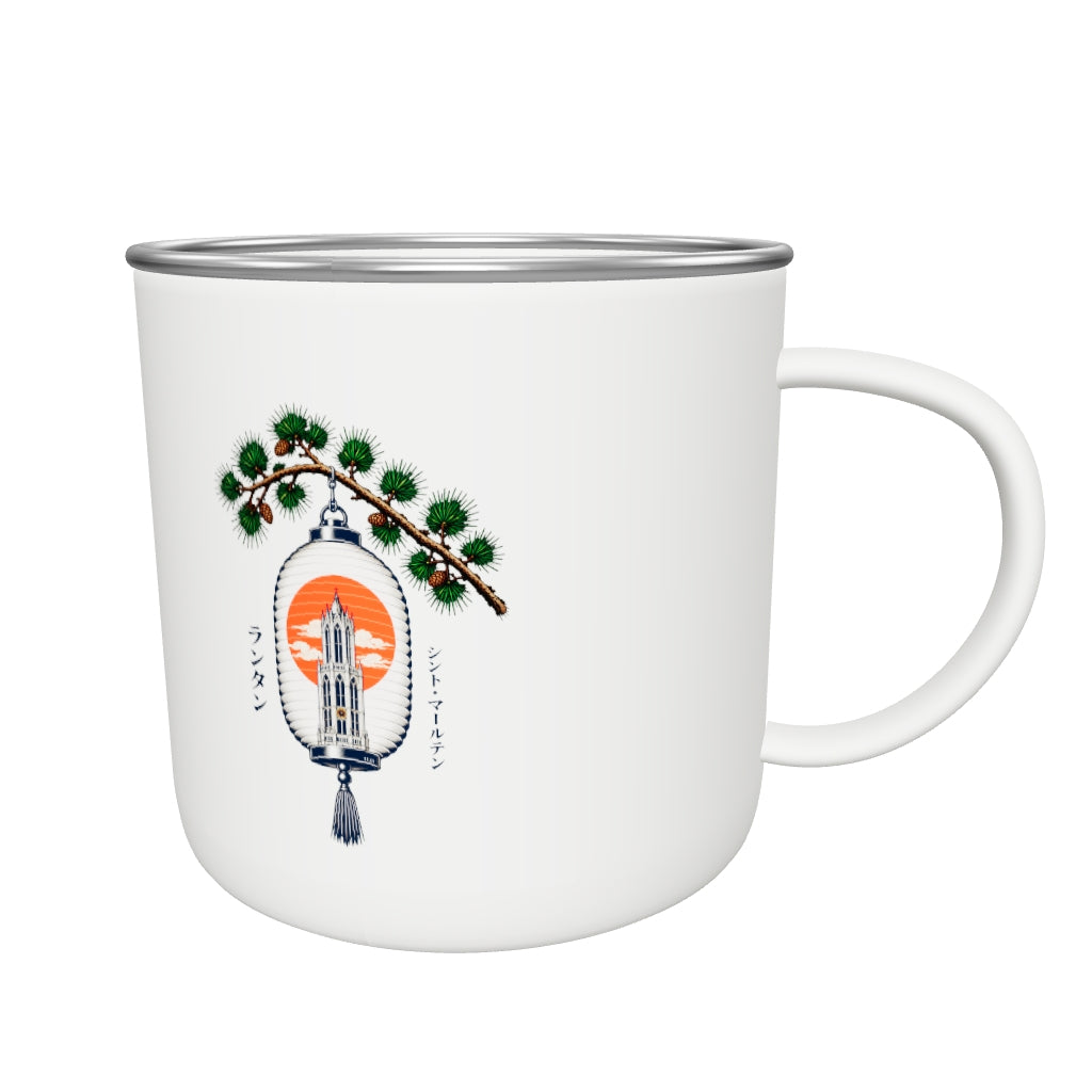 Cha Mug Lantern — draaibaar 3D-model met Domo-logo achterop