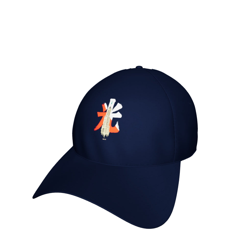 Kage Cap Candle in Navy — draaibaar 3D-model
