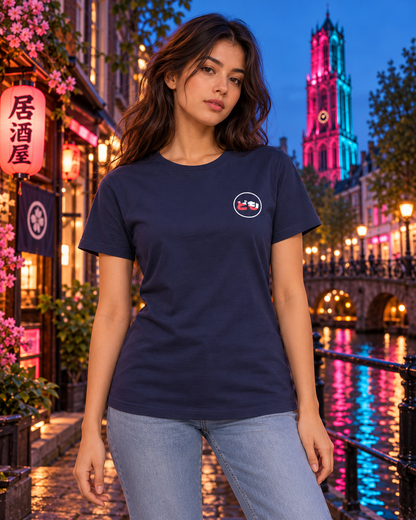 Saki Tee 咲 | Neo — women's fit — model front view